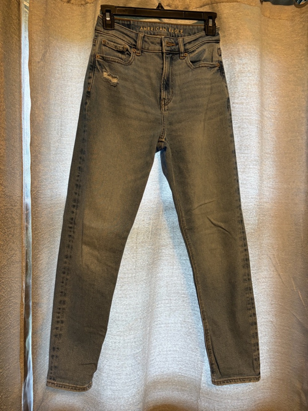 American Eagle Outfitters High Rise Gray-Blue Jeans